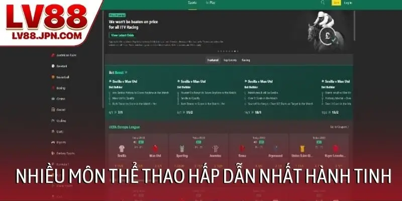 Nhiều môn thể thao hấp dẫn nhất hành tinh